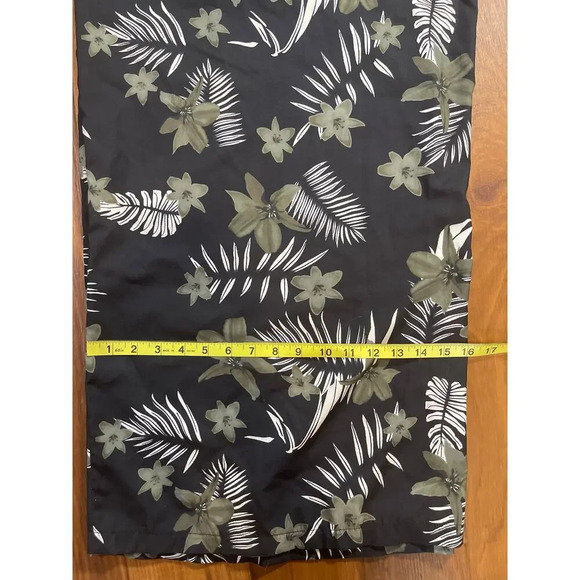 Shein Black Tropical Print High Waist Wide Leg Pant Women's Size 4XL - Picture 5 of 7
